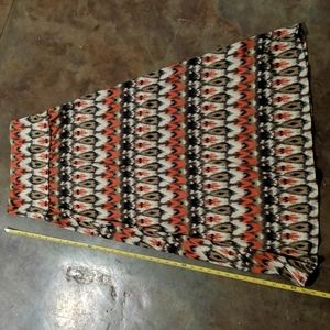 Maxi skirt. Fold over waist